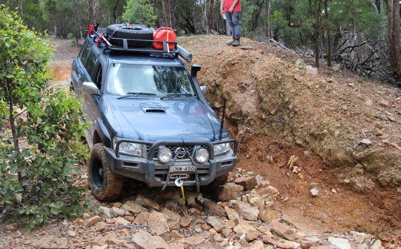 4wd car on slope