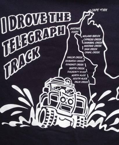 T-shirt: I drove the telegraph track