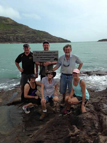 Tagalong tour group reach the tip of the country