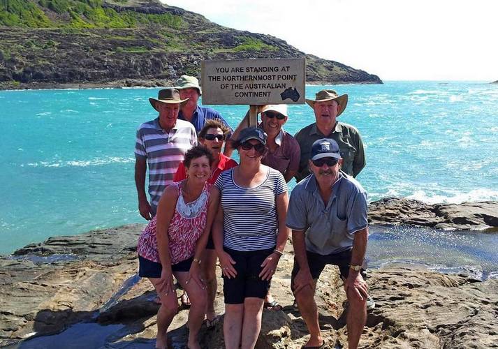 Tag-A-Long group at the tip